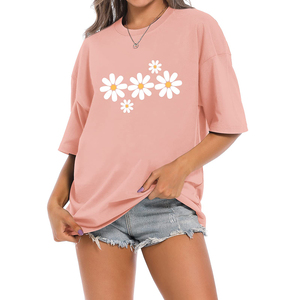 Camiseta Deportiva Informal de Color Sólido con Etiqueta Privada Personalizada, Talla Grande, Cuello Redondo, Manga Corta, 100% Algodón, Secado Rápido, Transpirable, para Mujer - Product Image 3