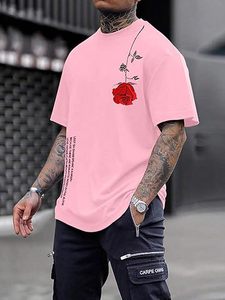 เสื้อยืดพิมพ์ลายฤดูร้อน 2024 แฟชั่นใหม่ ทรงโอเวอร์ไซส์ ผ้าโพลีเอสเตอร์/คอตตอน 100% พิมพ์ลายดิจิทัล ขายส่ง - Product Image 4