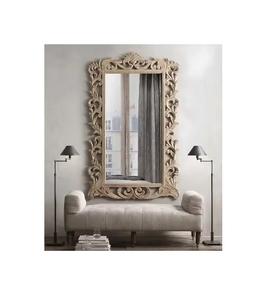 Modern Brass Wall <b>Mirror</b> for Indoor Home Decor Living Room Wall Decor with Painted Finish - Product Image 1