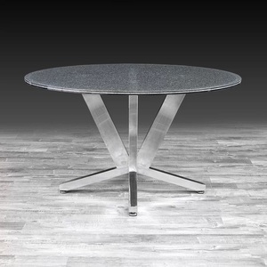 Hot Selling 2026 Design Luxury Modern <b>Dining</b> <b>Table</b> with Marble Top & Metal Frame Fold-able Extendable Round <b>Dining</b> <b>Table</b> - Product Image 3
