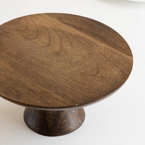 Plato Redondo para Pastel de Madera Hecho a Mano, No Tóxico, Ecológico, Duradero, Ajustable, Ligero, Pintado a Mano, 10x10x5 Pulgadas (LxAnxAl) - Product Image 3