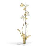 Sculpture d'inspiration naturelle en métal noir audacieux Ornement de table contemporain Accent artistique créatif pour les maisons élégantes