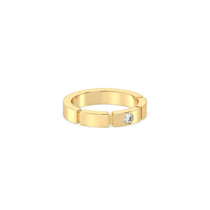 Anillo de Diamantes Cultivados en Laboratorio CVD HPHT de Oro Sólido de 14K y 18K Exquisito de REYES para Ella y Él, Joyería Fina Unisex con Certificación IGI - Product Image 3