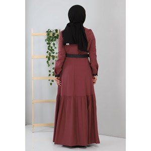 Abrigos, Chaquetas y Gabardinas Modestas con Botones y Cinturón, Abaya - Product Image 5