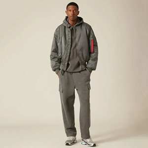 Blouson d'hiver sur mesure pour homme, best-seller, avec broderie sur le devant en toile, prix de gros - Product Image 6