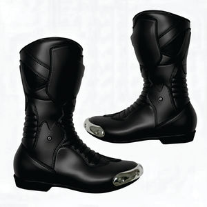 Custom-Made Adult Size Motorbike <b>Shoes</b> Solid <b>Red</b> Genuine <b>Leather</b> with Ankle Height Comfortable Boot - Product Image 4