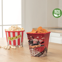 Conteneur à popcorn en plastique PP Afossa avec couvercle hermétique, préservation de la fraîcheur, durable, réutilisable, multifonctionnel, organisation de la cuisine