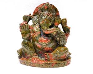 รูปปั้นพระพิฆเนศ,หินคริสตัลบำบัดทำในอินเดีย - Product Image 5