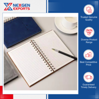Carnet de notes A5 en cuir PU avec reliure spirale, qualité assurée, quantité en gros disponible, logo personnalisable, OEM/ODM pour le bureau
