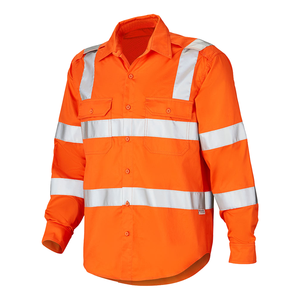Hi Vis <strong>Safety</strong> Working Long Sleeve Custom Logo Working <strong>Shirt</strong> High Visibility <strong>Safety</strong> UV Protection <strong>Shirt</strong> Workwear - Product Image 3