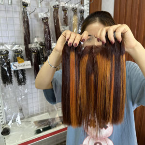 Vente en gros extension de cheveux humains vietnamiens de grade 12A super doublement étirée - Product Image 1