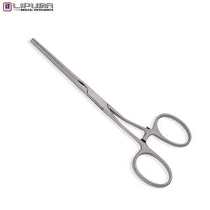 COOLEY Pinces pour bouledogue atraumatique Castaneda Mâchoires droites chirurgicales manuelles Tiges incurvées 4.7 ''12cm en acier inoxydable Mol - Product Image 6