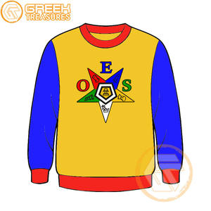 Commande personnalisée de l'étoile de l'Est sweat-shirt brodé en molleton de coton pull de haute qualité vêtements grecs OES sweat-shirts - Product Image 5