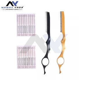 Rasoirs de coiffure personnalisés de haute qualité en gros avec logo personnalisé Rasoir professionnel confortable pour le rasage et l'éclaircissage - Product Image 2