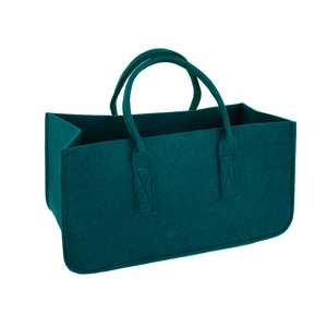 Sac en feutre polyester moderne pour le transport du bois de chauffage et du carburant, panier de rangement grande capacité pour l'organisation du salon - Product Image 1