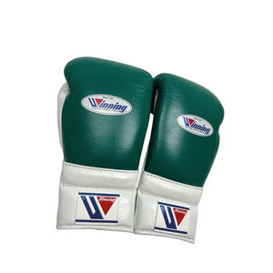 Guantes de combate profesionales de alto rango Guantes de entrenamiento con cordones de cuero genuino Artes marciales Boxeo 16 oz Muñeca ajustable - Product Image 2