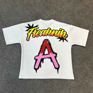 100% Cotton High Quality Digital Printing Knitted <b>Fabric</b> Casual T-Shirt for Men Plus Size High Street Style Customizable Design - Product Image 4