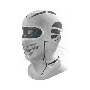 Pasamontañas Versátil Cortavientos para Esquí y Motocicleta, Máscara Facial Completa, Ligera, Cálida, Elástica y Compatible con Casco, Blanco Gris - Product Image 1