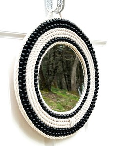 Miroir en résine de style moderne avec décoration murale en verre, nouveau mobilier décoratif pour la maison, pour la salle de bain et la chambre à coucher, cadre inclus - Product Image 4
