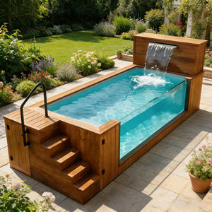 Piscina portátil profesional de fibra de vidrio de 20 pies, piscina con estructura, piscina spa, piscina exterior - Product Image 2