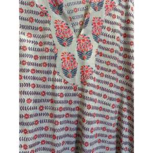 Summer Dress-100% Cotton Breathable Stone Floral Pattern Empire Waistline Halter Korean Sweet <b>Light</b> Free (XL) for Spring Autumn - Product Image 1