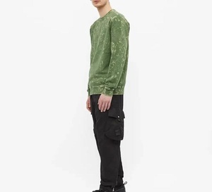 <b>Men's</b> Green <b>Tie</b>-Dye Crew Neck Sweatshirt Regular Fit Knitted Pullover Casual Autumn Style Customized Color Wholesale rate - Product Image 6