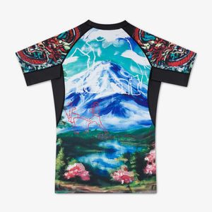 Personalice su propio logotipo Sublimado Manga completa Rash Guard Camisa de compresión MMA Rash Guard para hombres - Product Image 2