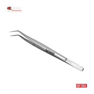 Professionnel SurgeryMeriam pansement pince à épiler 6 "pointe dentelée examen inspection des dents ensemble d'instruments chirurgicaux dentaires - Product Image 1