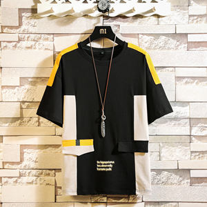 คุณภาพสูงแฟชั่นผ้าฝ้ายเสื้อแขนสั้นผู้ชายเสื้อยืด - Product Image 3