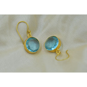 ต่างหูดีไซน์ใหม่ล่าสุด ต่างหูแฟชั่นอินเทรนด์ ผู้ผลิต ผู้จัดจําหน่าย ต่างหูห้อยหินชุบทอง 18k - Product Image 4