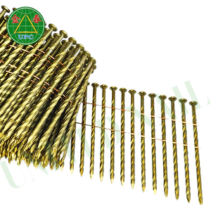 15 Degree Coil <b>Nails</b> 2-1/2" x 0.131, 4500pcs Screw Shank Style Yellow Coating For Pallet Pneumatic <b>Nail</b> <b>Gun</b> From Vietnam Factory - Product Image 3
