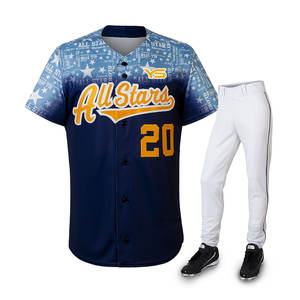 Uniforme de béisbol para deportes al aire libre, de secado rápido, talla grande - Product Image 3