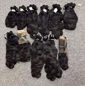 VQ ผม Laura 100gr 100% ผมดิบบริสุทธิ์จากเวียดนามมัดเป็นผ้าลูกไม้ด้านหน้าสองชั้นสีธรรมชาติเนื้อสัมผัสลึก - Product Image 5