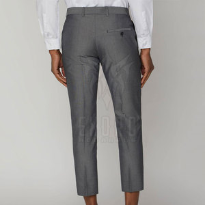 Factory Direct Sale Lightweight Men's Straight Mid Waist Cropped Trouser New Fashionable Plus Size Casual Style - Product Image 2