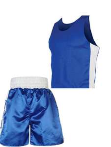 Uniforme de Boxeo Personalizado de Poliéster, Camiseta Corta, Chaleco, Pantalones Cortos de Poliéster, Uniformes Profesionales de Kick Boxing Hechos a Medida - Product Image 4