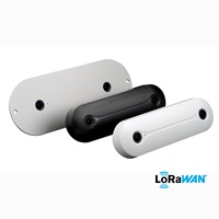 COMPTIPIX FLAT WHITE STANDARD LORAWAN ®   Sensor de Conteo de Personas 3D, Sensor de Carga de Tráfico Montado en Techo, Sensor de Ocupación, Contador de Pasantes