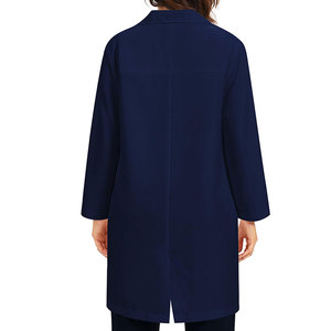 Bata de laboratorio de mezcla de algodón, cintura ajustable, logotipo bordado, profesional, para hospital, clínica, OEM, al por mayor - Product Image 2