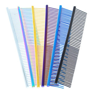 หวีกรูมมิ่งสำหรับลูกสุนัข หวีกรูมมิ่งสแตนเลสสำหรับสุนัข หวีสำหรับสัตว์เลี้ยง แปรงขนแมว หวีกรูมมิ่งสุนัข หวีดูแลขนสุนัข - Product Image 2