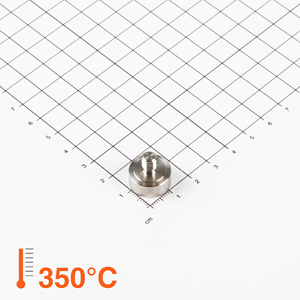 Gripper piatto in SmCo, saldato ermeticamente Ø16x7mm con perno filettato - Product Image 1