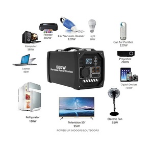 Todo en uno 300W 500W 2000W 1800 1000 Watt Generador solar portátil de litio para el hogar al aire libre con energía solar - Product Image 4