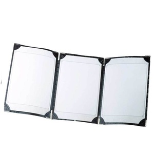 Cubierta de menú de cuero genuino de alta calidad, Color negro - Product Image 1