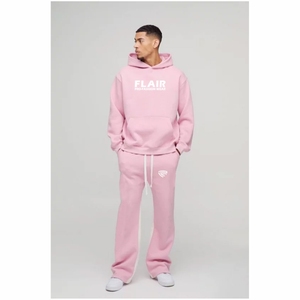 Haute qualité unisexe hiver surdimensionné pull à capuche Premium 100% coton impression numérique goutte épaule conception 3D broderie - Product Image 1