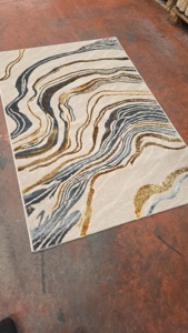 Alfombra Turca de Poliéster Afelpada Adiva, Tejida en Jacquard, de Pelo Alto, Acolchada, Reversible, Lavable, Antideslizante, Antibacteriana, Resistente a las Manchas, de Yute - Product Image 4