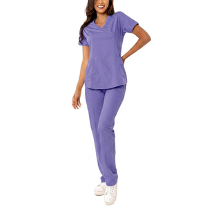 Best Medical <b>Scrubs</b> <b>Nursing</b> Uniform Latest Design Men/Women Stylish Women Medical <b>Nursing</b> <b>Scrubs</b> Uniforms Sets OEM Service - Product Image 5