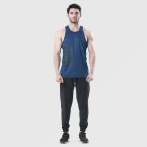 Camiseta sin Mangas Azul Imperial para Hombre con Estampado 3D Estilo Hip Hop y Algodón Transpirable Talla XL para Gimnasio y Entrenamiento con Cuello Tipo Capucha - Product Image 3
