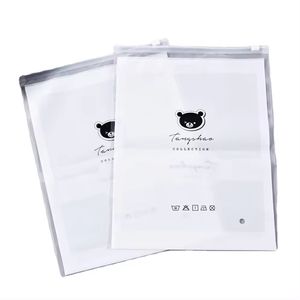 Sac à provisions de haute qualité sac à provisions en plastique PE promotionnel personnalisé poignée découpée avec logo imprimé conception utiliser recyclable - Product Image 2