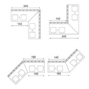 Renoplast ®   Perfil de aluminio para aleros K35, acabado de terrazas y balcones, suelos de baldosas sobre mortero adhesivo, sistemas de drenaje - Product Image 3