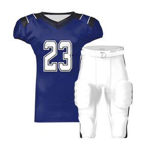 Transpirable Fácil de usar Camiseta de fútbol americano Uniforme de equipo Sublimación Uniforme de fútbol americano Tallas grandes Servicio OEM - Product Image 4