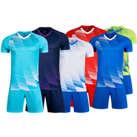 Ensemble de maillot et short de football personnalisé pour adultes, haute qualité, 100% polyester, impression numérique, respirant et léger