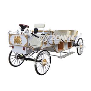 2025 Voiture à cheval royale classique à 4 roues électrique de luxe pour le transport de mariage Capacité de 4 à 6 personnes - Product Image 1